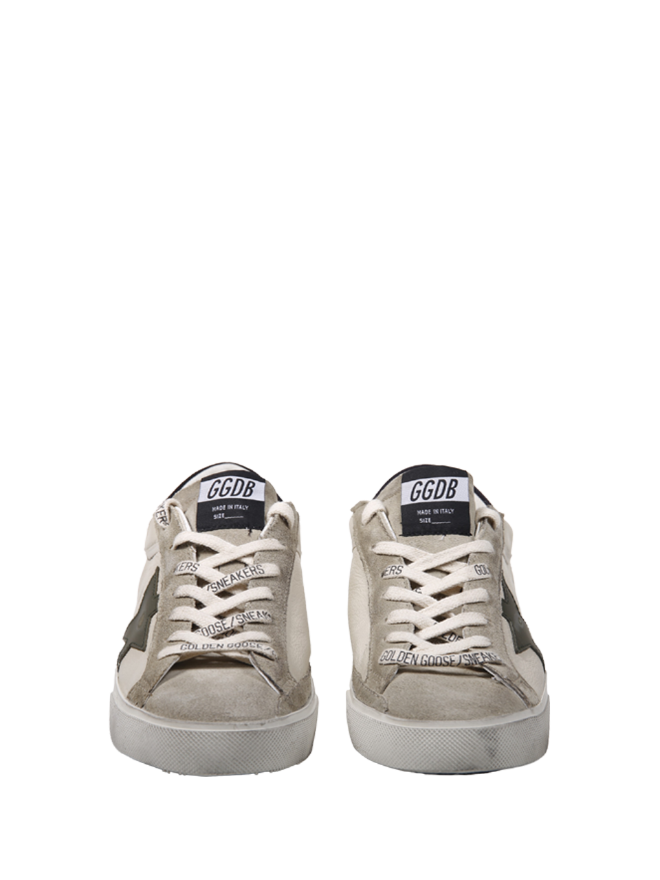 UOMO GOLDEN GOOSE SNEAKER SUPER STAR IN PELLE NUDE 