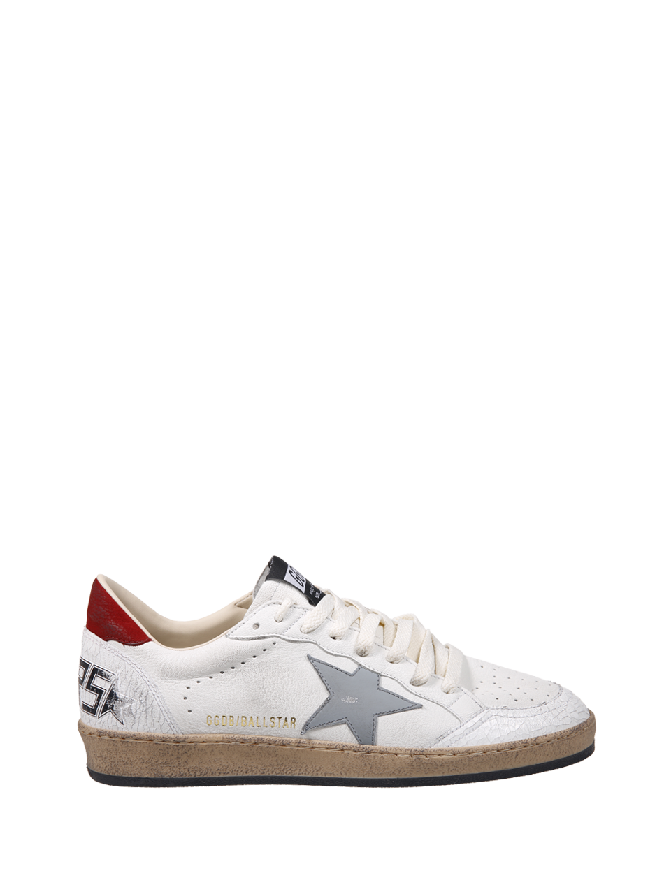 UOMO GOLDEN GOOSE SNEAKER BALLSTAR IN PELLE BIANCA 