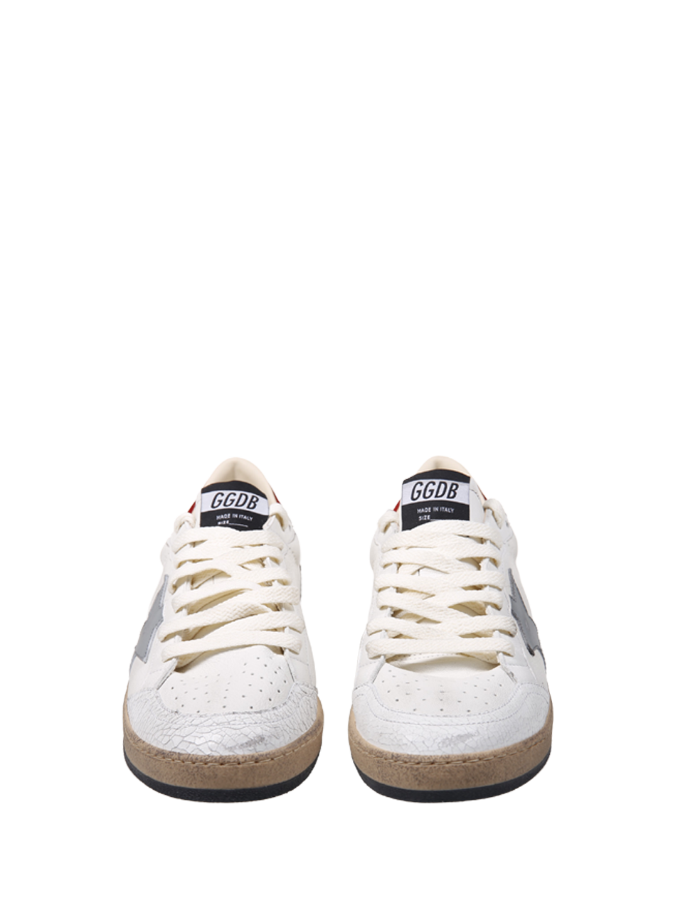 UOMO GOLDEN GOOSE SNEAKER BALLSTAR IN PELLE BIANCA 