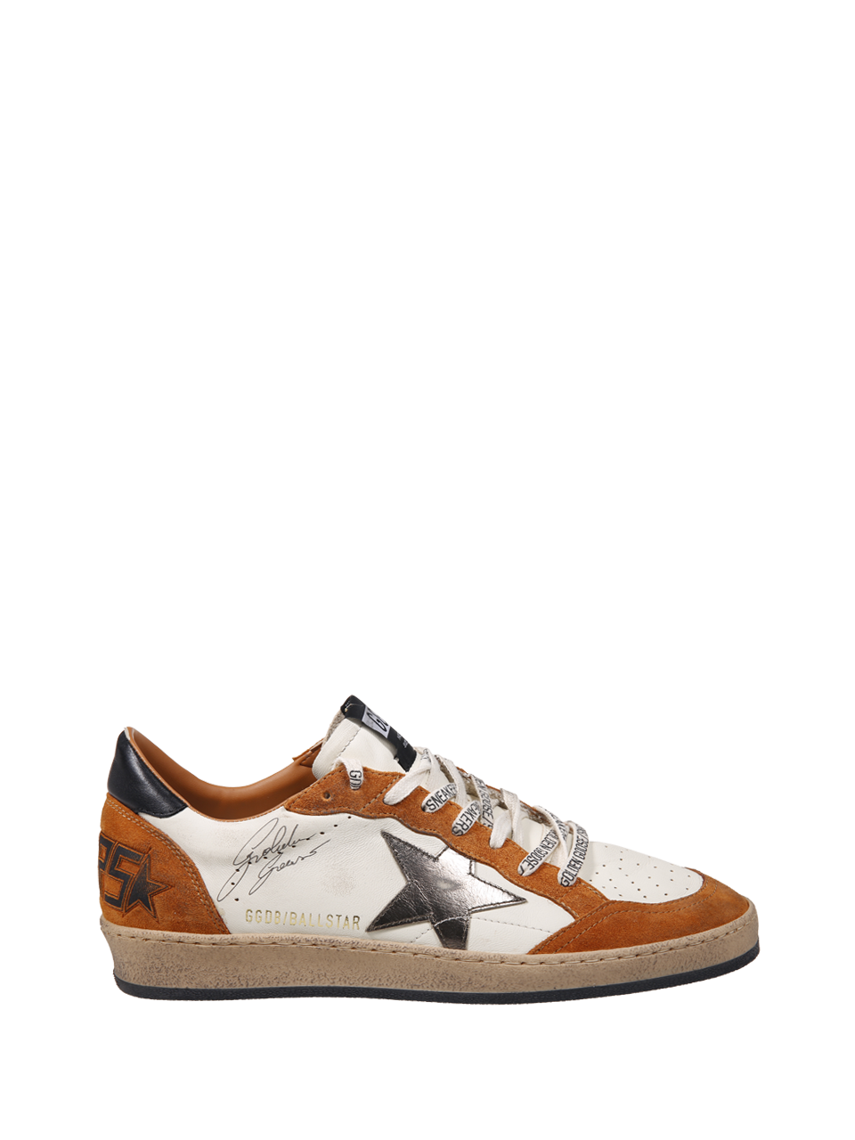 UOMO GOLDEN GOOSE SNEAKER BALLSTAR IN PELLE BIANCA 