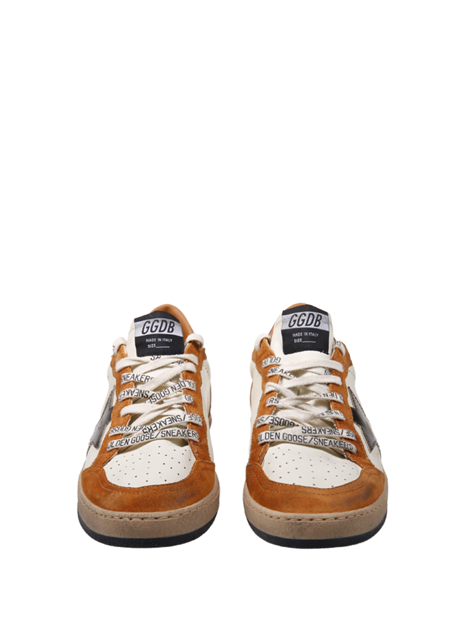 UOMO GOLDEN GOOSE SNEAKER BALLSTAR IN PELLE BIANCA 