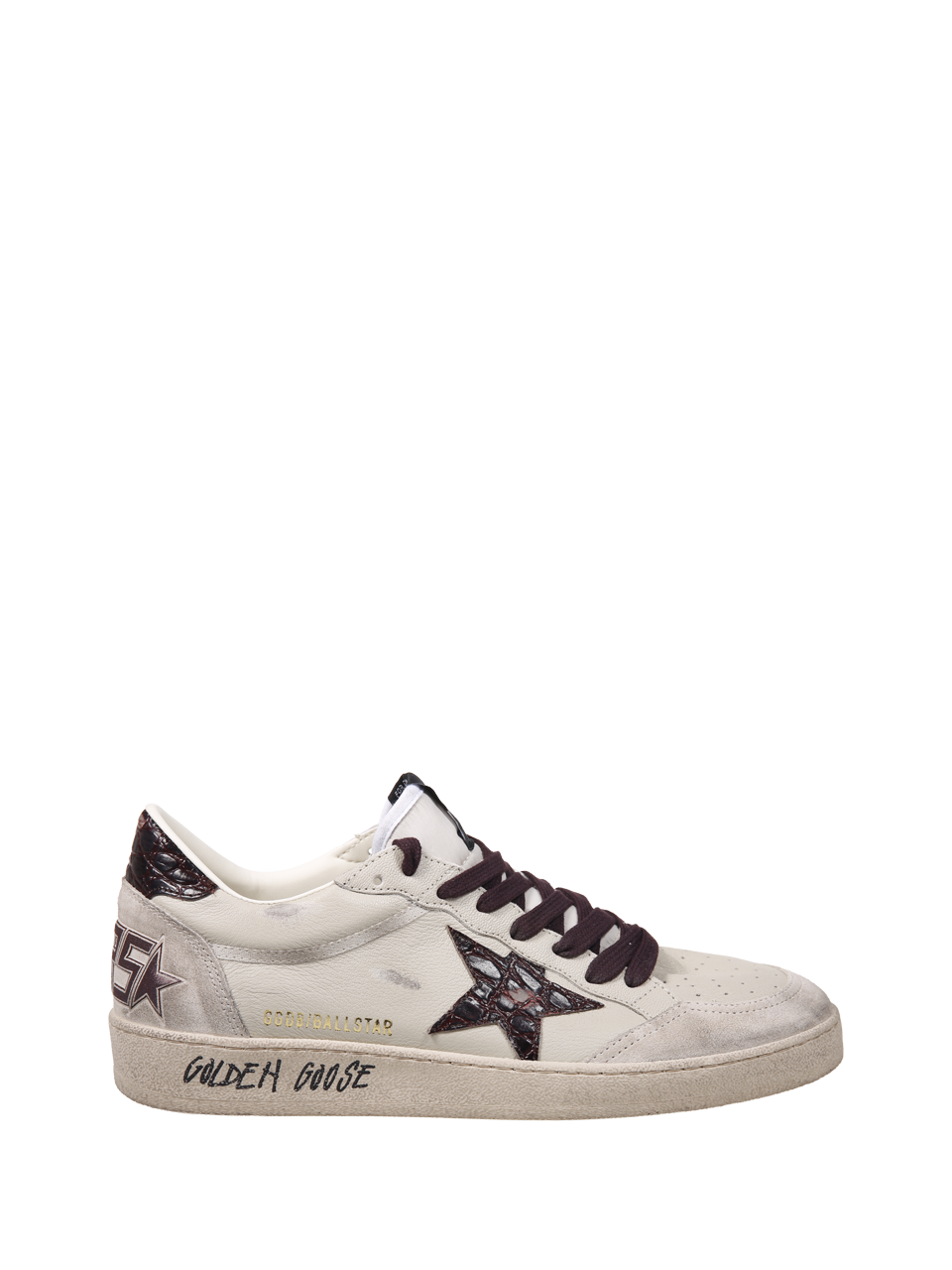 UOMO GOLDEN GOOSE SNEAKER BALLSTAR IN PELLE BEIGE 