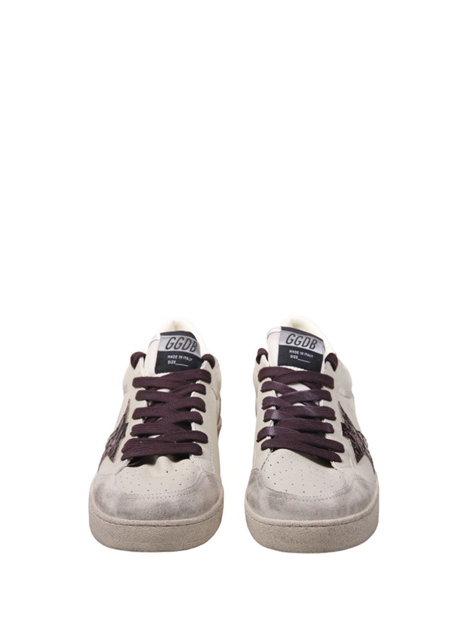 UOMO GOLDEN GOOSE SNEAKER BALLSTAR IN PELLE BEIGE 