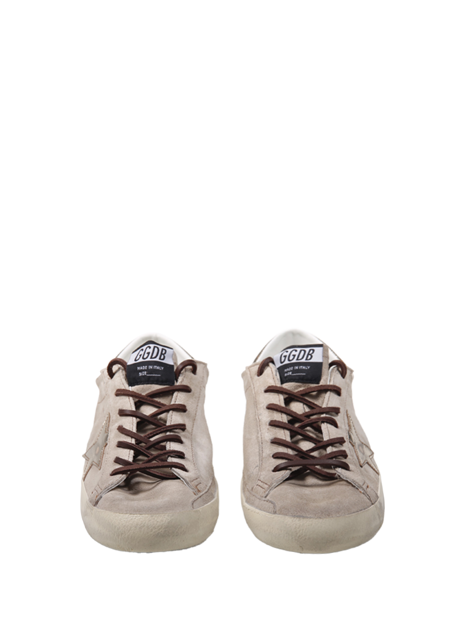 UOMO GOLDEN GOOSE SNEAKER SUPER STAR IN PELLE NUDE 