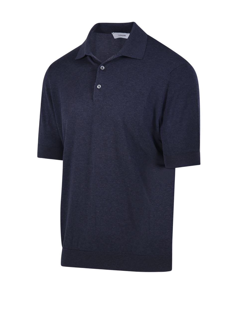 MEN LARDINI BLUE COTTON POLO