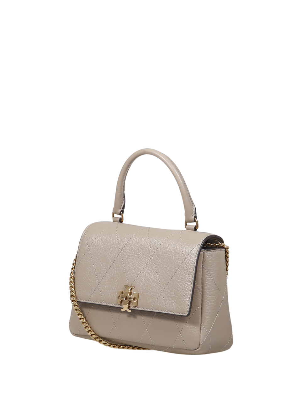 DONNA TORY BURCH PORTAFOGLIO A CATENA CHARLIE IN PELLE NUDE 