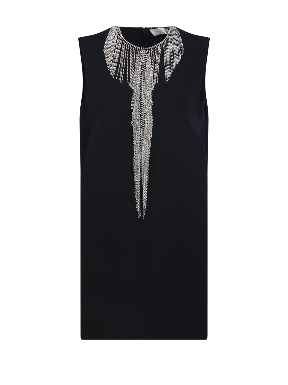 WOMAN MAXMARA SPORTMAX BLACK POLYESTER FESTOSO DRESS