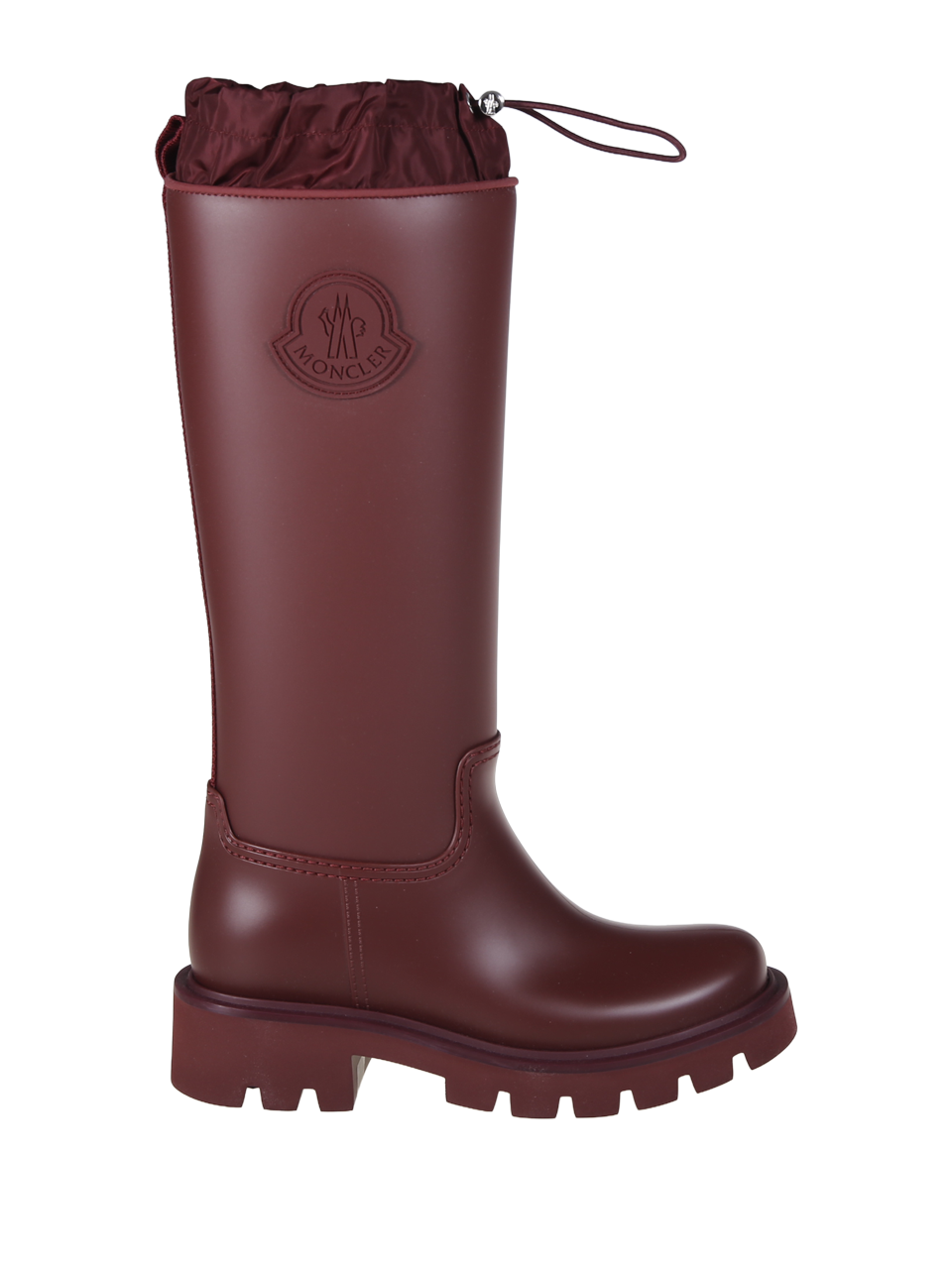 WOMAN MONCLER RED PVC KICKSTREAM HIGH RAIN BOOT