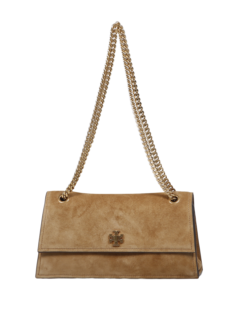 DONNA TORY BURCH BORSA KIRA IN PELLE SCAMOSCIATA BEIGE 