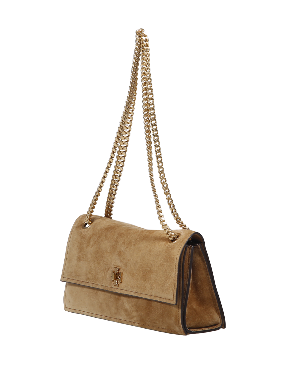 DONNA TORY BURCH BORSA KIRA IN PELLE SCAMOSCIATA BEIGE 