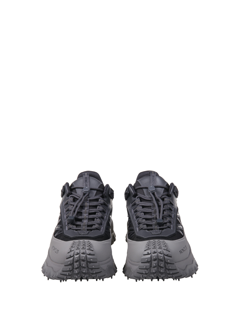 MEN MONCLER GREY LEATHER TRAILGRIP GTX LOW TOP SNEAKER