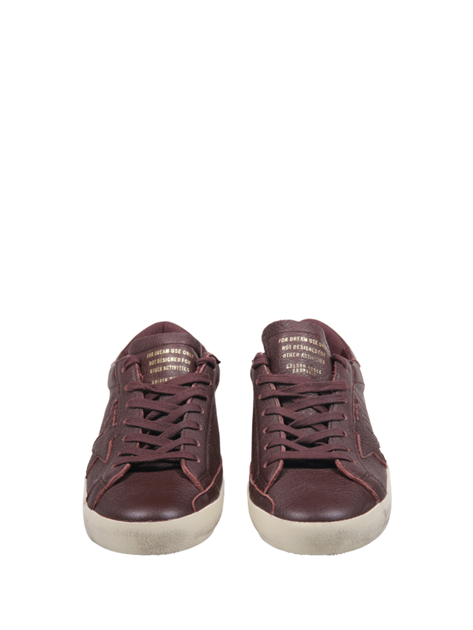 UOMO GOLDEN GOOSE SNEAKER SUPER STAR IN PELLE BORDEAUX 