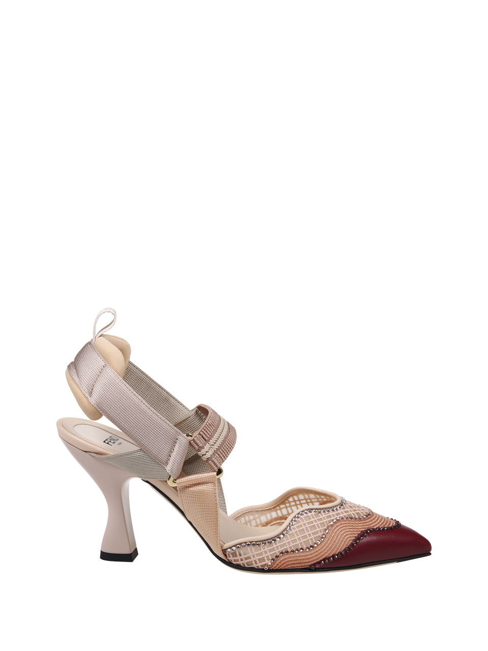 WOMAN FENDI PINK POLYAMIDE COLIBRI SLING BACK