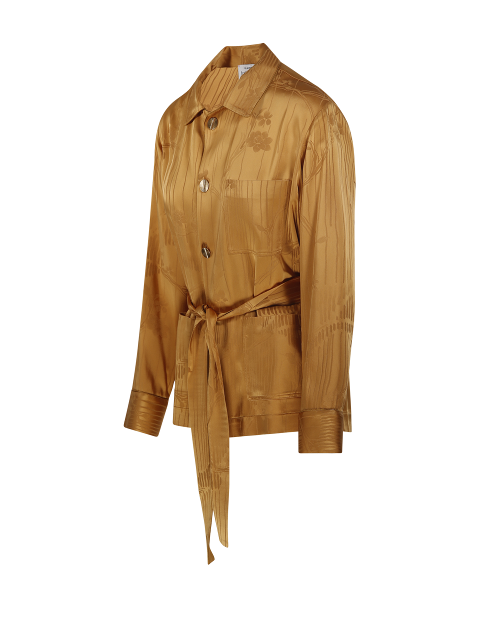 WOMAN FORTE FORTE ORANGE ACRYLIC THE LOTUS FLUID JACQUARD PAJAMA JACKET