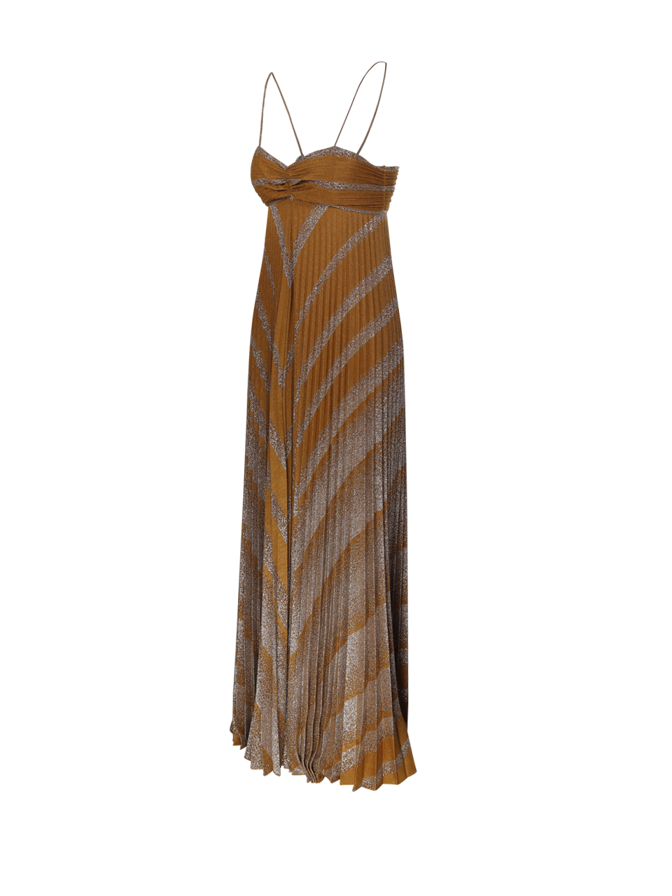 WOMAN FORTE FORTE ORANGE POLYESTER RISING SUN SOLEIL PLISSE` DRESS
