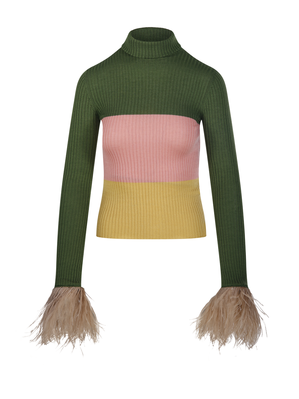 WOMAN LA DOUBLE J MULTICOLOR CASHMERE HIGH KICK TOP