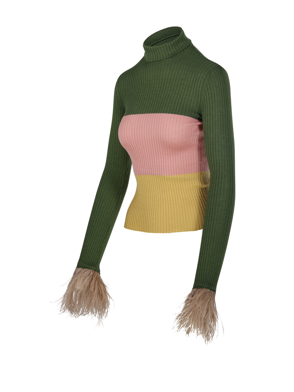 WOMAN LA DOUBLE J MULTICOLOR CASHMERE HIGH KICK TOP