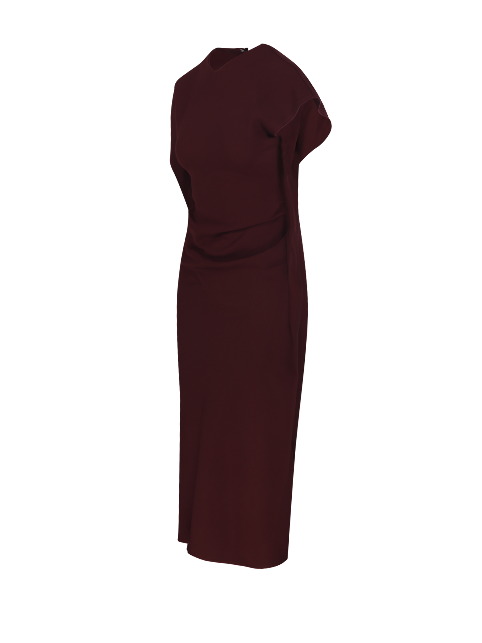 DONNA VICTORIA BECKHAM ABITO MIDI VICTORIA IN VISCOSA ROSSA 