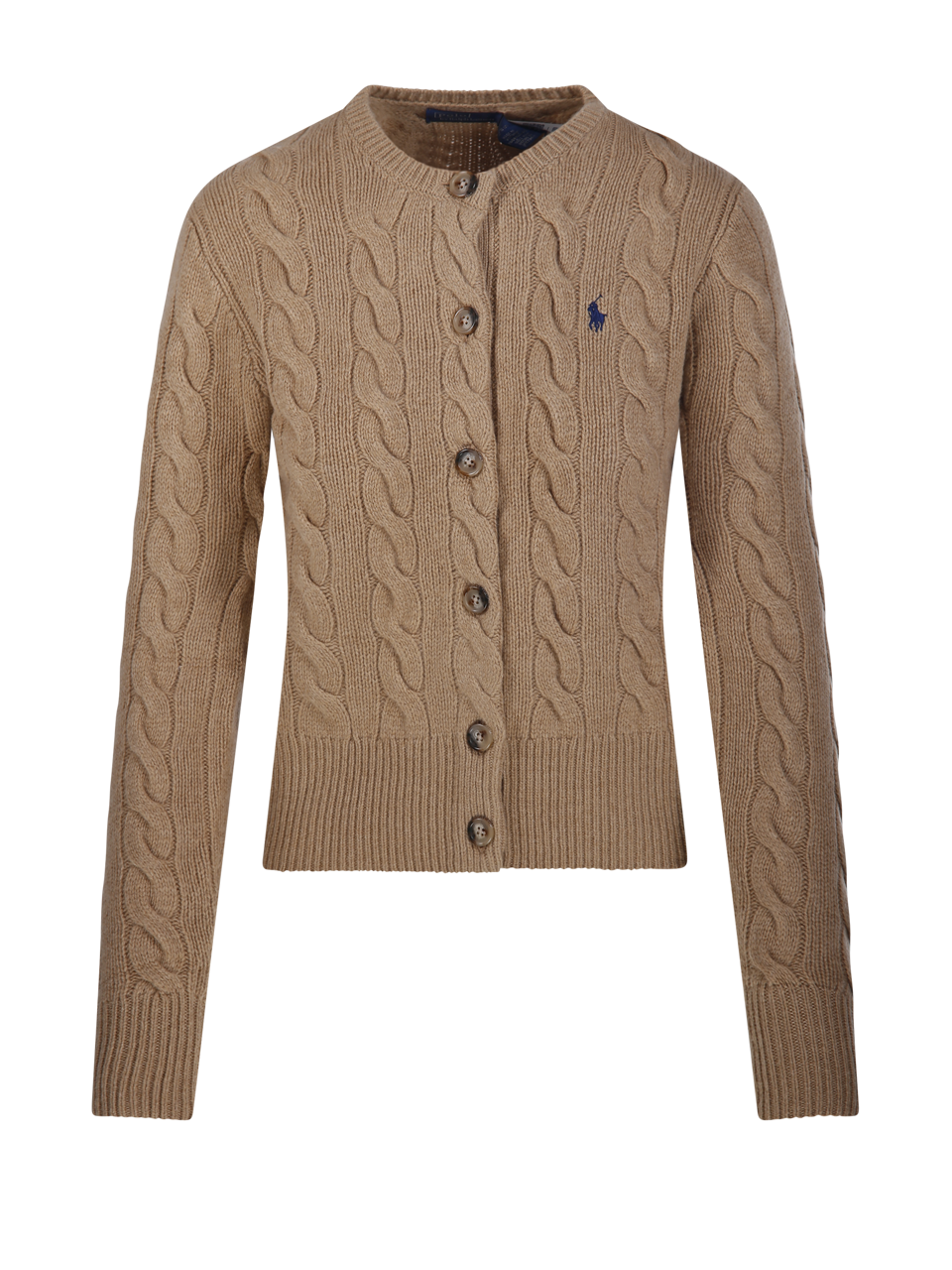 WOMAN RALPH LAUREN BEIGE WOOL CARDIGAN