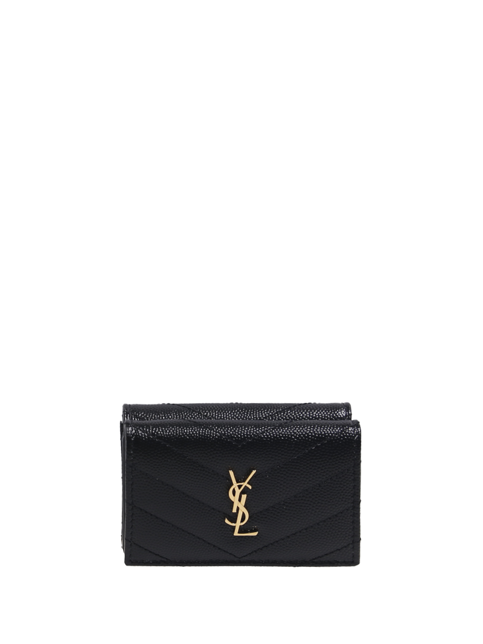 DONNA SAINT LAURENT PORTAFOGLIO PICCOLO ORIGAMI IN PELLE NERA 