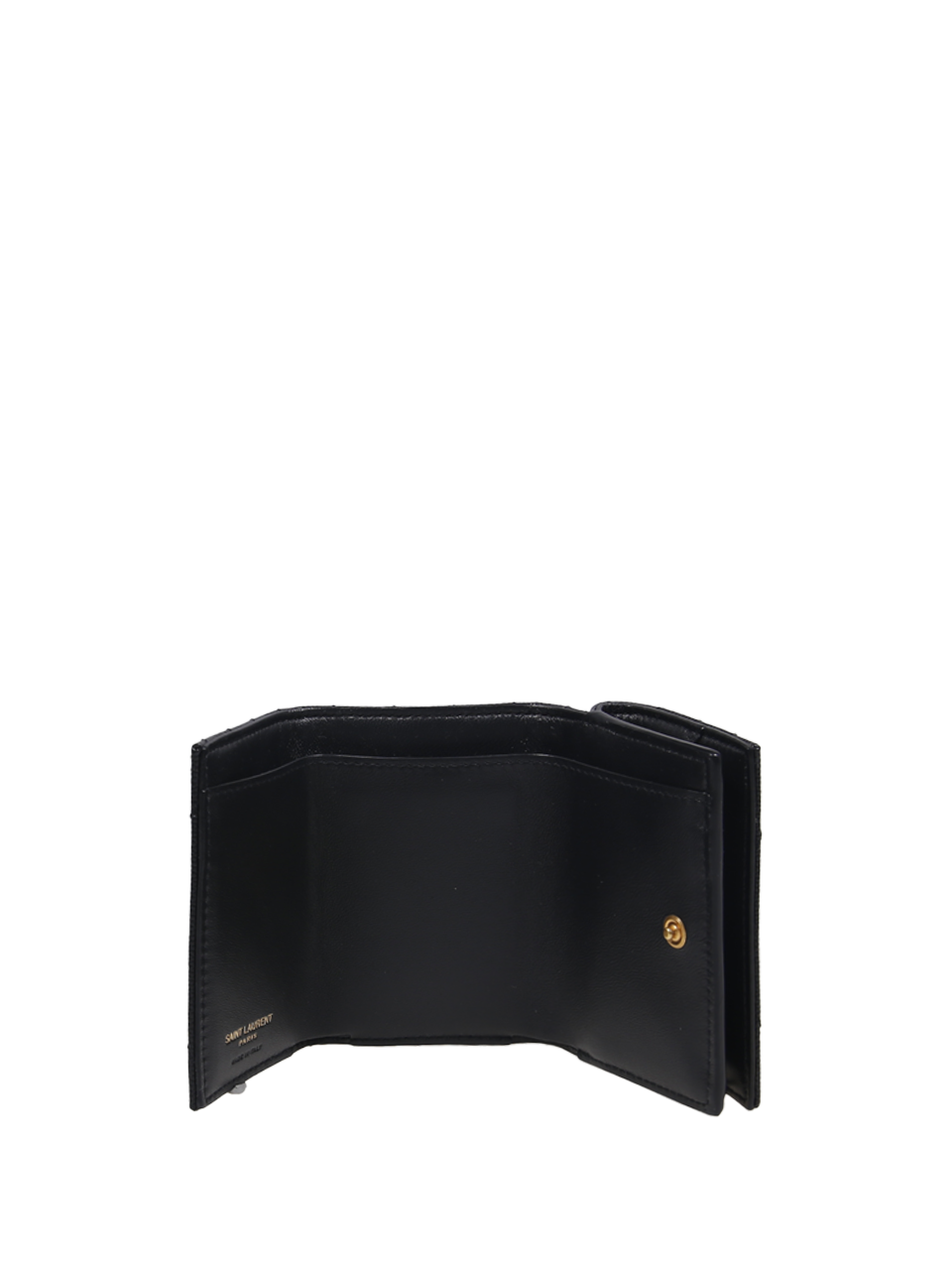 DONNA SAINT LAURENT PORTAFOGLIO PICCOLO ORIGAMI IN PELLE NERA 