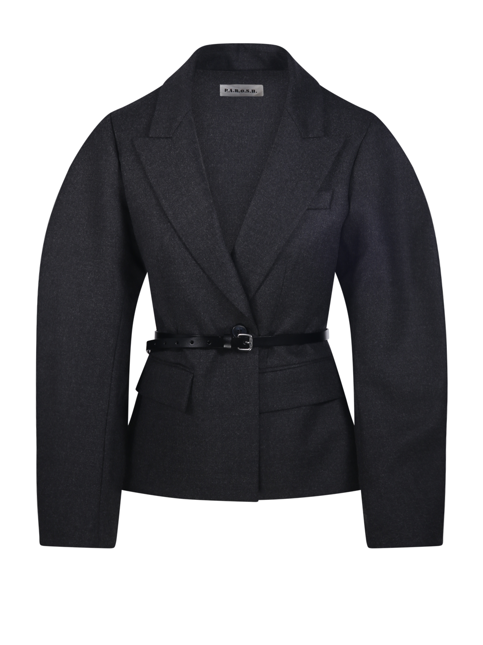 WOMAN PAROSH GREY VIRGIN WOOL JACKET