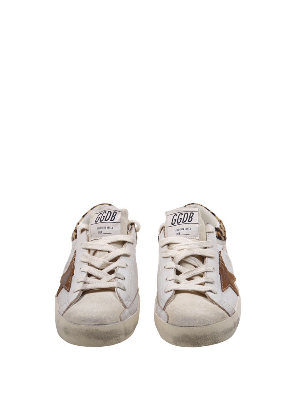 WOMAN GOLDEN GOOSE WHITE LEATHER SUPER STAR SNEAKER 