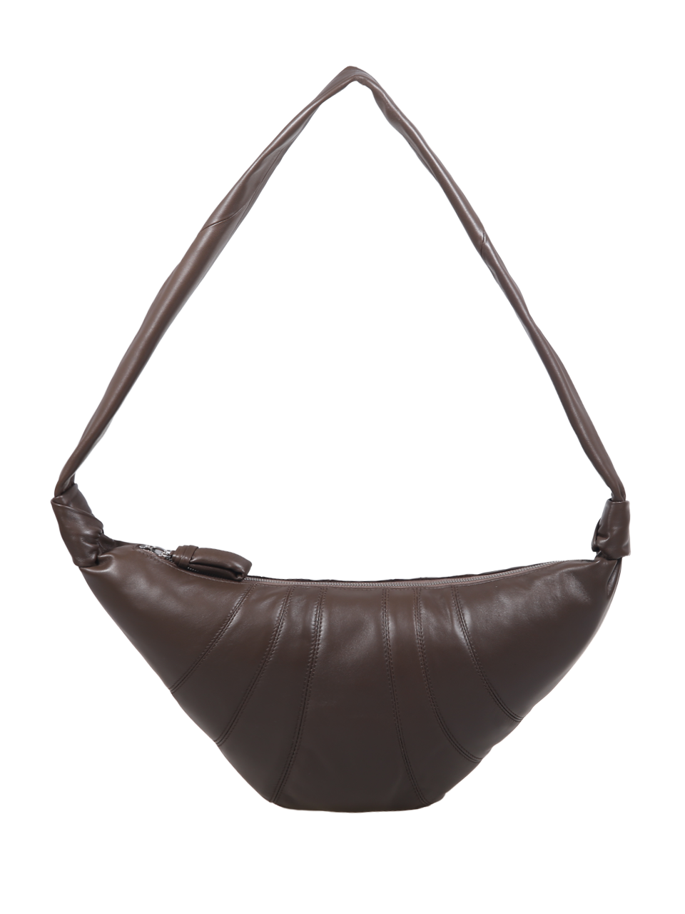 WOMAN LEMAIRE BROWN LEATHER MEDIUM CROISSANT BAG