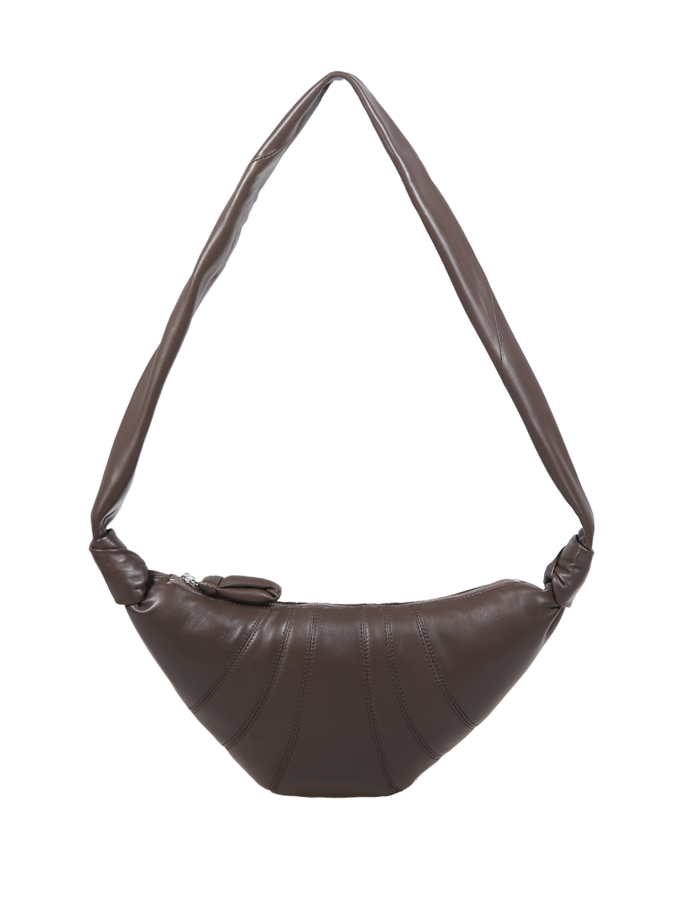 WOMAN LEMAIRE BROWN LEATHER SMALL CROISSANT BAG
