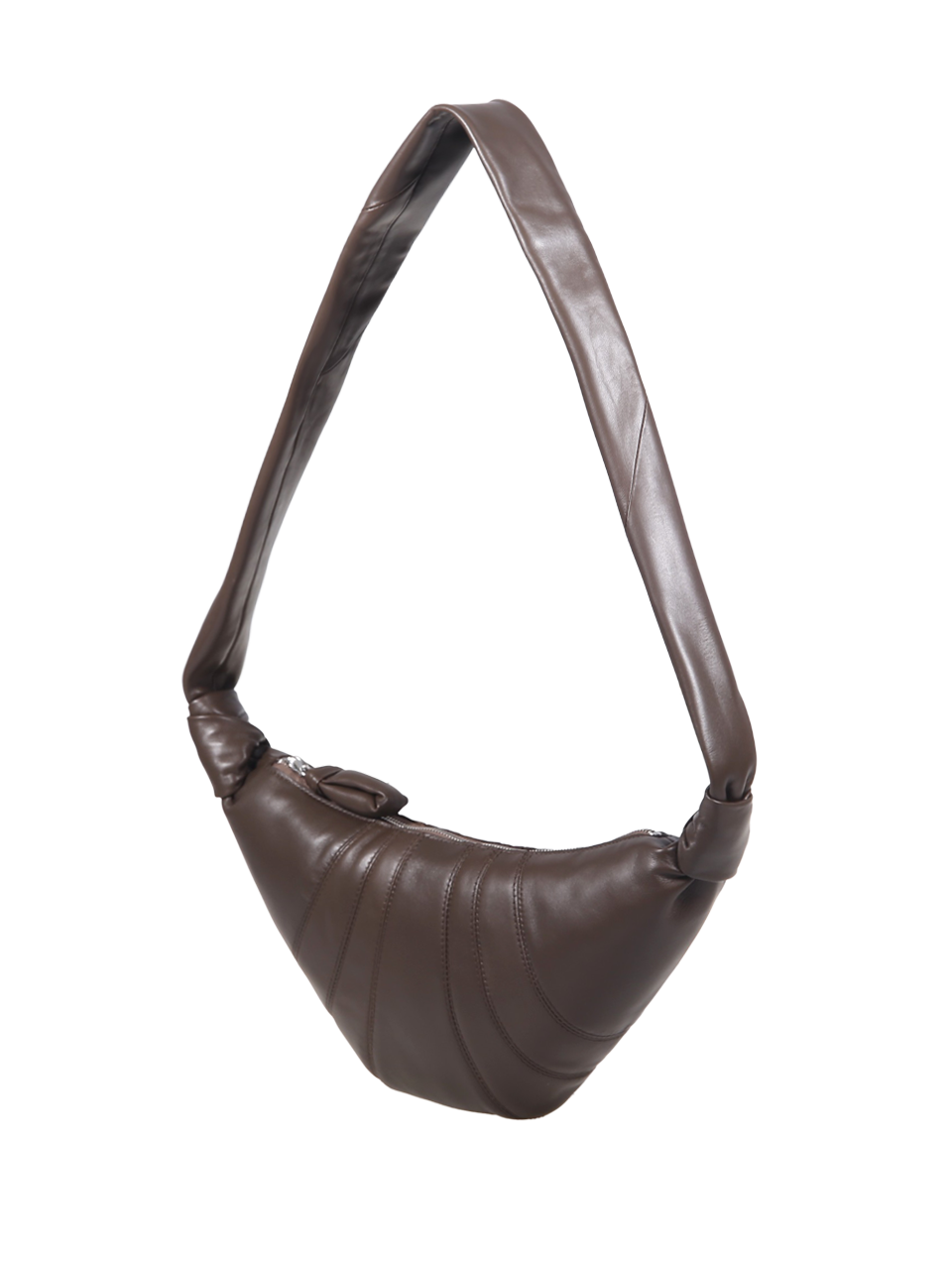 WOMAN LEMAIRE BROWN LEATHER SMALL CROISSANT BAG