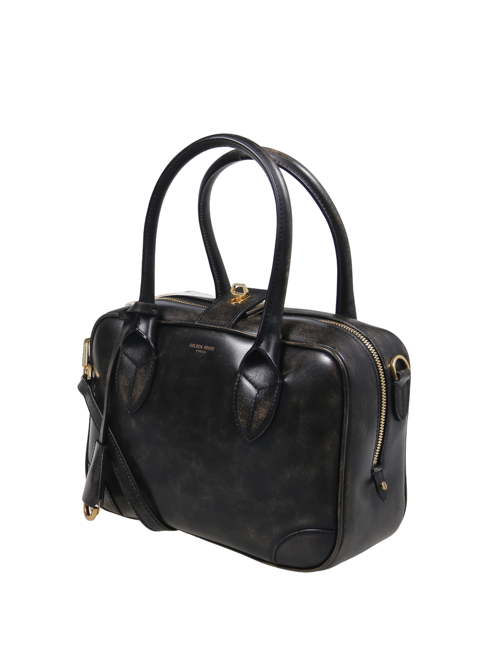 WOMAN GOLDEN GOOSE BLACK LEATHER VITA BAG