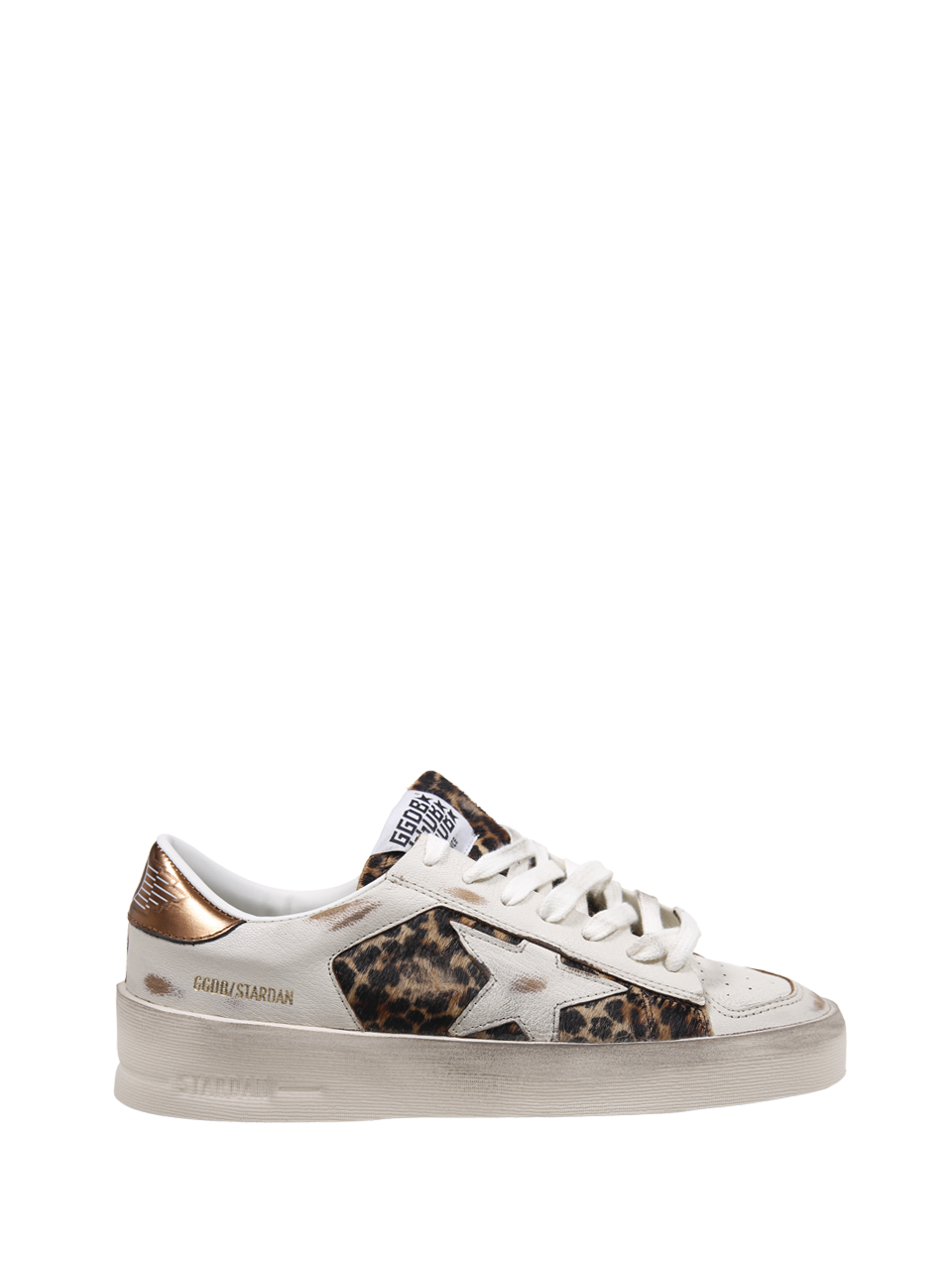 WOMAN GOLDEN GOOSE NUDE LEATHER STARDAN SNEAKER 