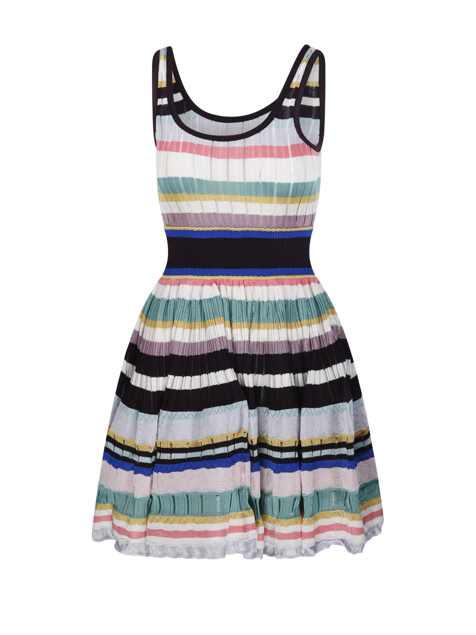 WOMAN ALAIA MULTICOLOR VISCOSE CRINOLINE DRESS