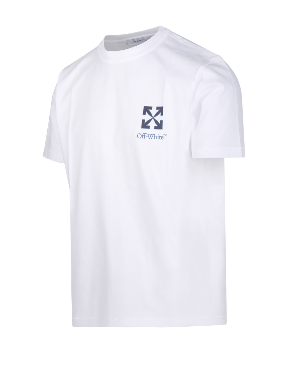 MEN OFF-WHITE WHITE COTTON SMALL ARROW REGULAR S/S TEE