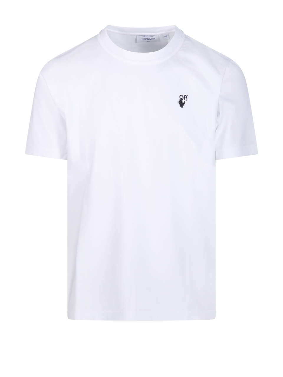 MEN OFF-WHITE WHITE COTTON HAND OFF REGULAR S/S TEE