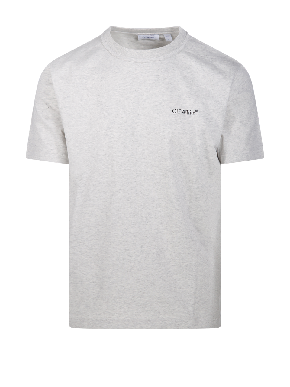 MEN OFF-WHITE GREY COTTON SMALL BOOKISH REGULAR S/S TEE