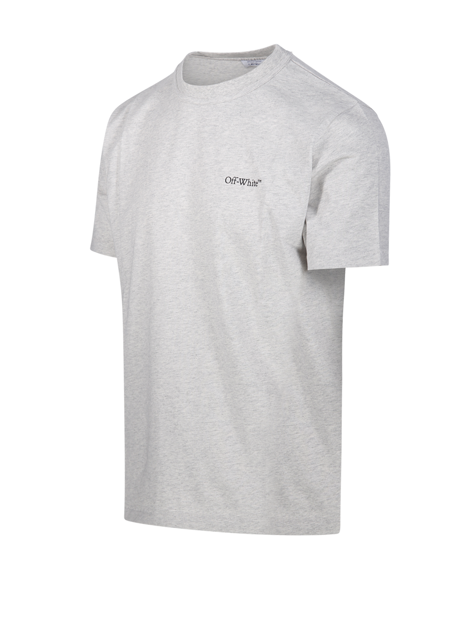 MEN OFF-WHITE GREY COTTON SMALL BOOKISH REGULAR S/S TEE