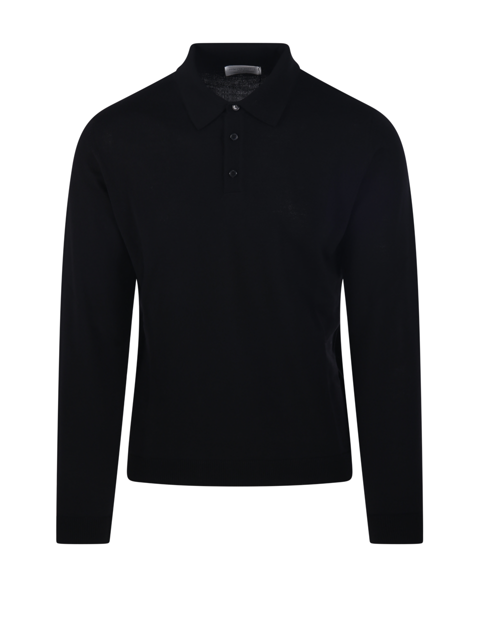 UOMO ROBERTO COLLINA POLO IN LANA MERINO NERA ML