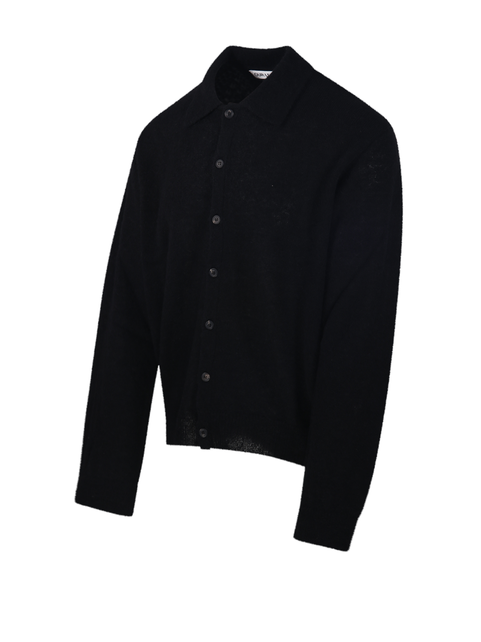 MEN OUR LEGACY BLACK ALPACA EVENING CARDIGAN 