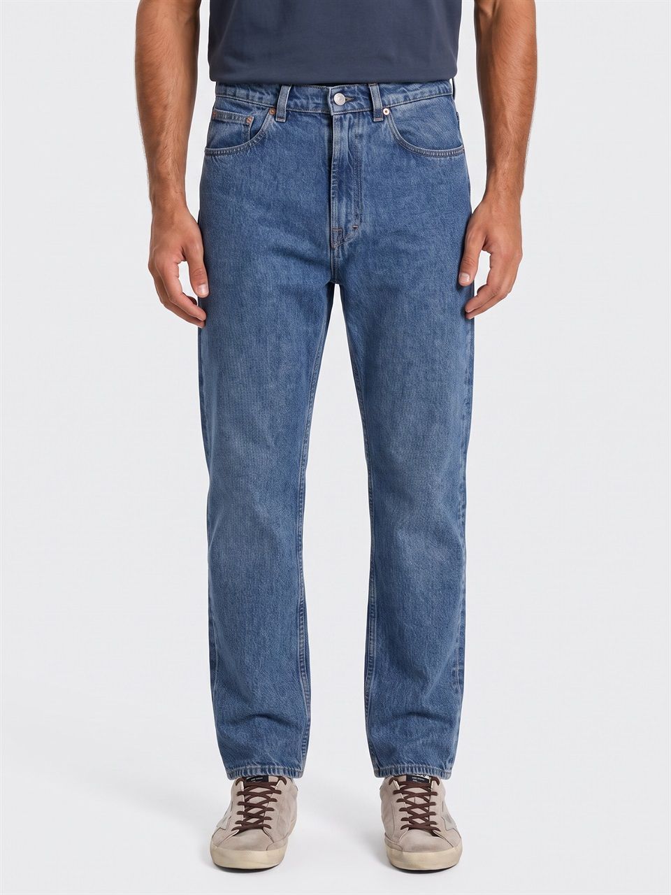 MEN OUR LEGACY BLUE COTTON THIRD CUT JEANS