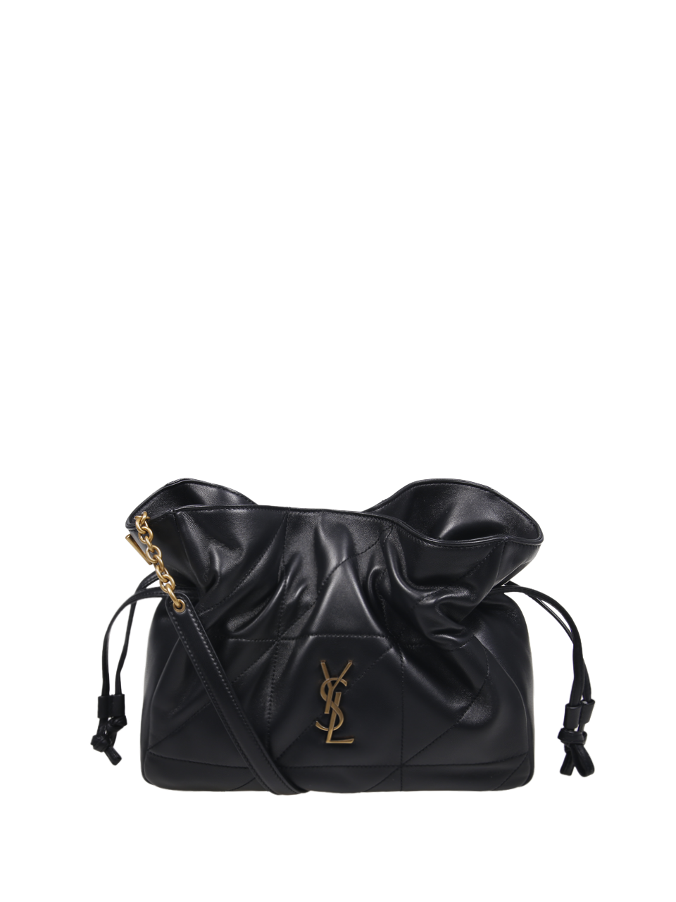 DONNA SAINT LAURENT POUCH JAMIE IN PELLE NERA