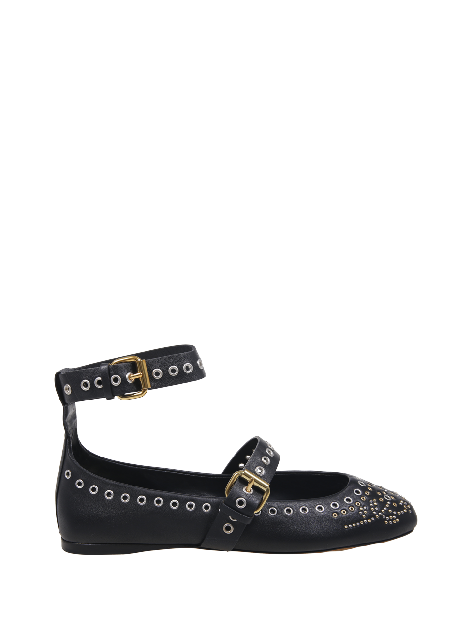 WOMAN ISABEL MARANT BLACK LEATHER YLZA GA BALLERINA
