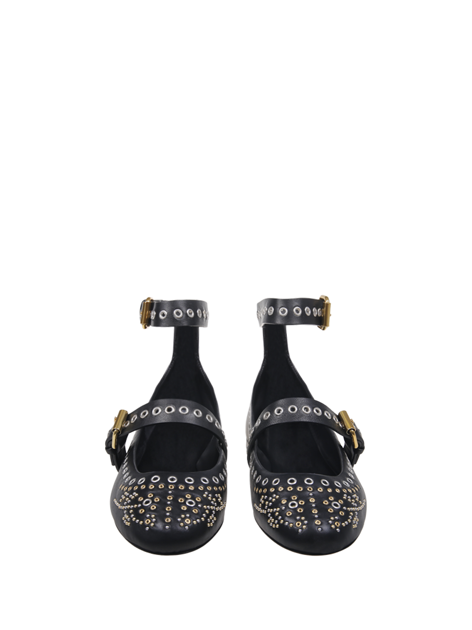 WOMAN ISABEL MARANT BLACK LEATHER YLZA GA BALLERINA