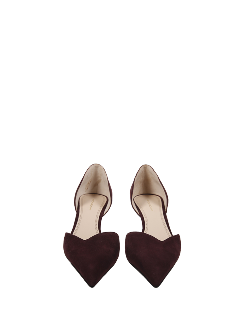 WOMAN VICTORIA BECKHAM RED LEATHER VICTORIA ANGLE D`ORSAY PUMP 