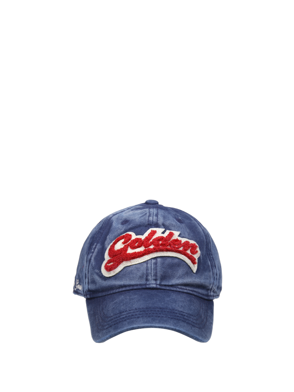 WOMAN GOLDEN GOOSE BLUE COTTON JOURNEY BASEBALL CAP