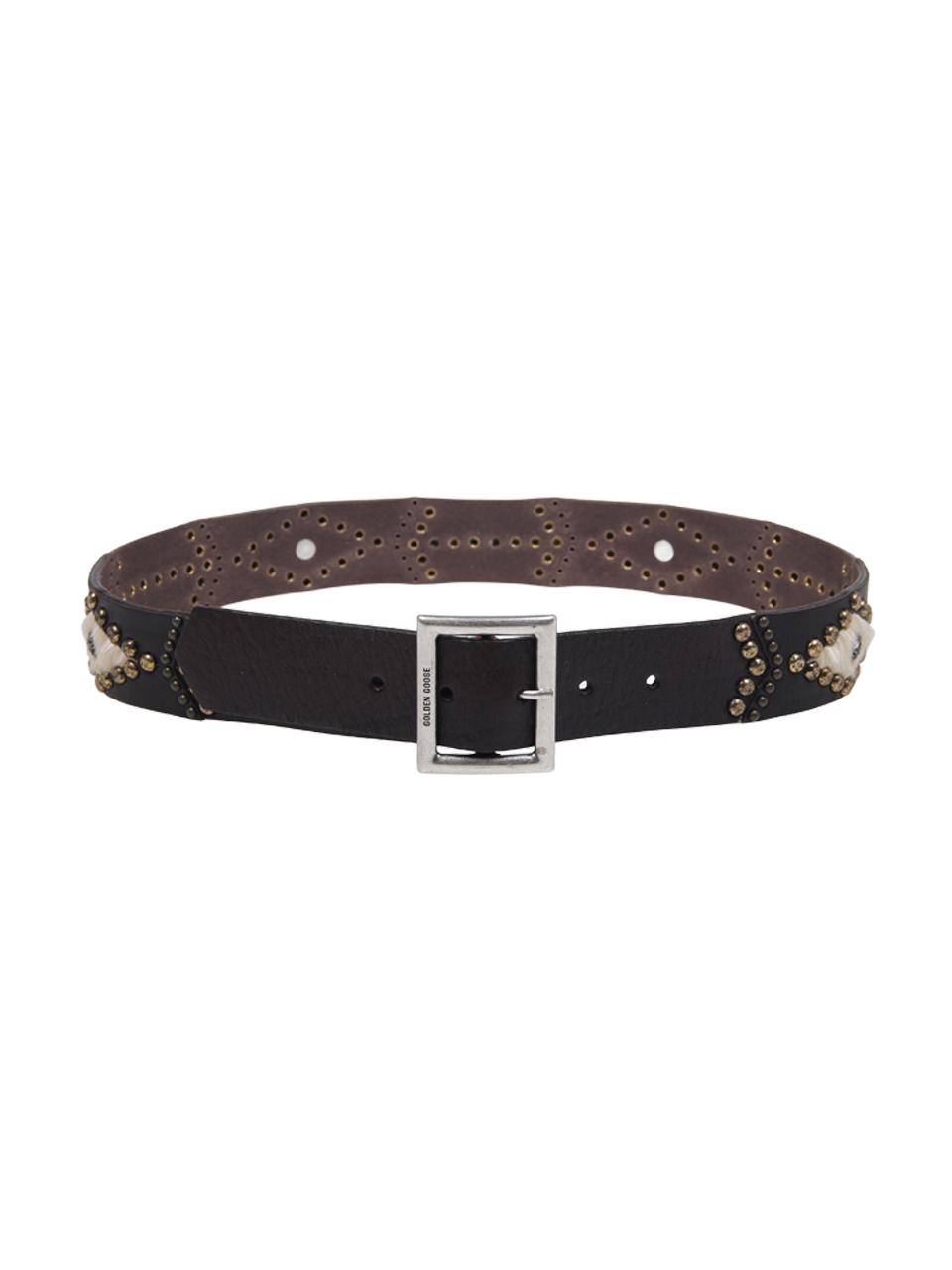 WOMAN GOLDEN GOOSE BROWN LEATHER SIERRA BELT