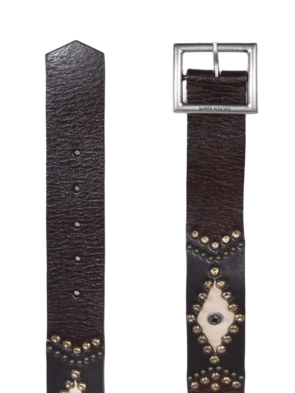 WOMAN GOLDEN GOOSE BROWN LEATHER SIERRA BELT