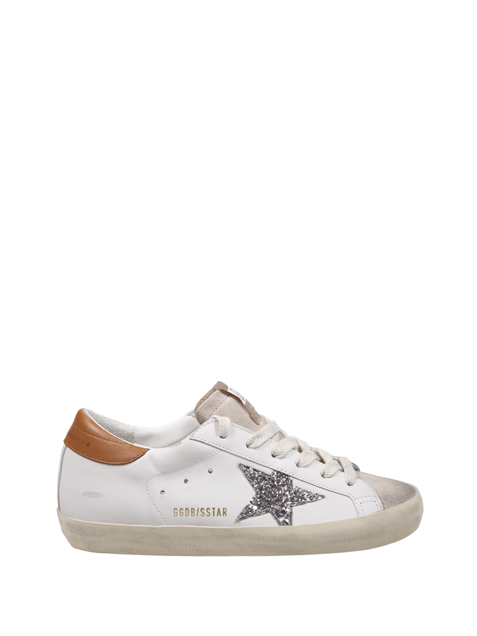 WOMAN GOLDEN GOOSE WHITE LEATHER SUPER STAR SNEAKER 