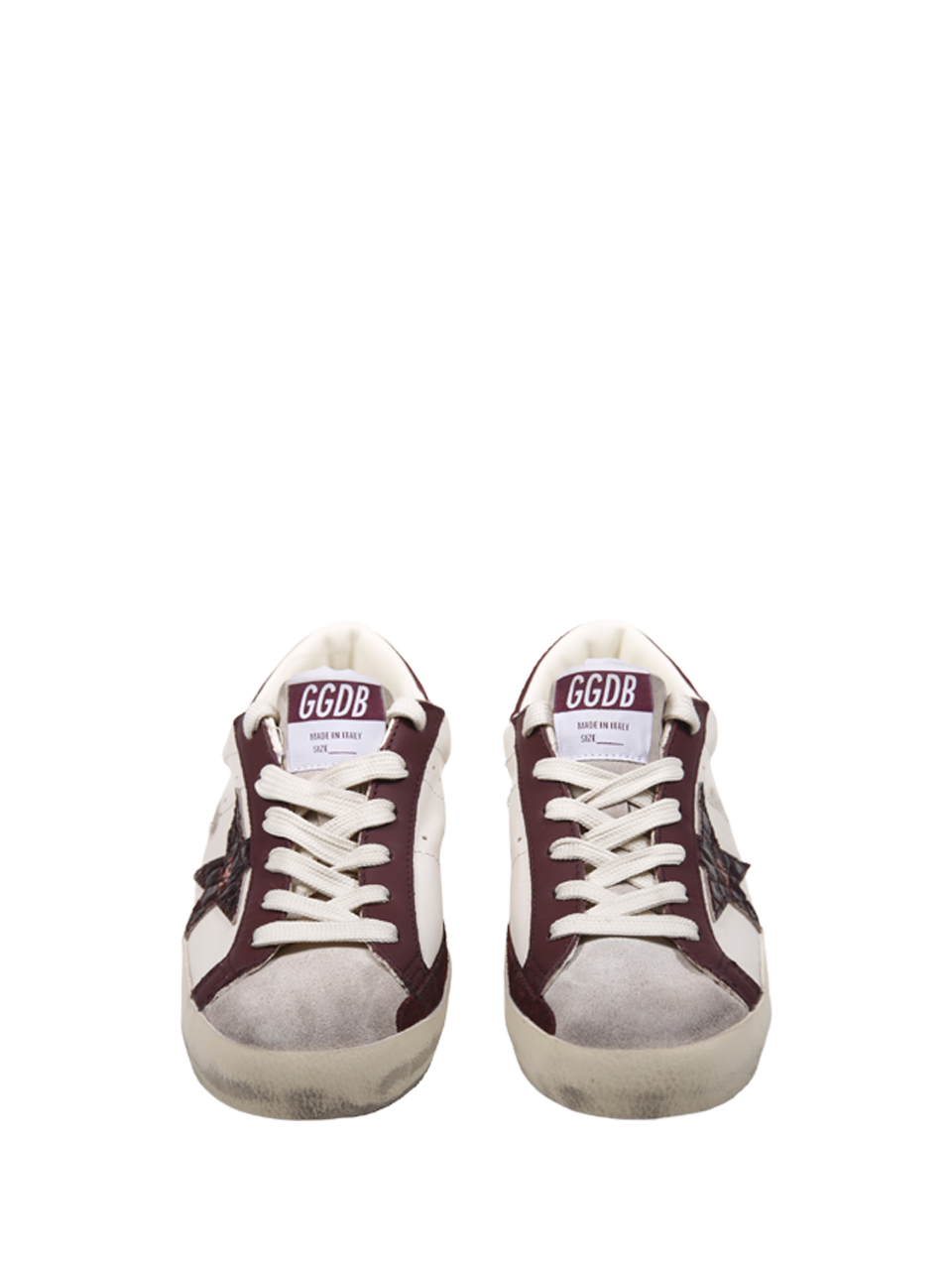 WOMAN GOLDEN GOOSE WHITE LEATHER SUPER STAR SNEAKER 