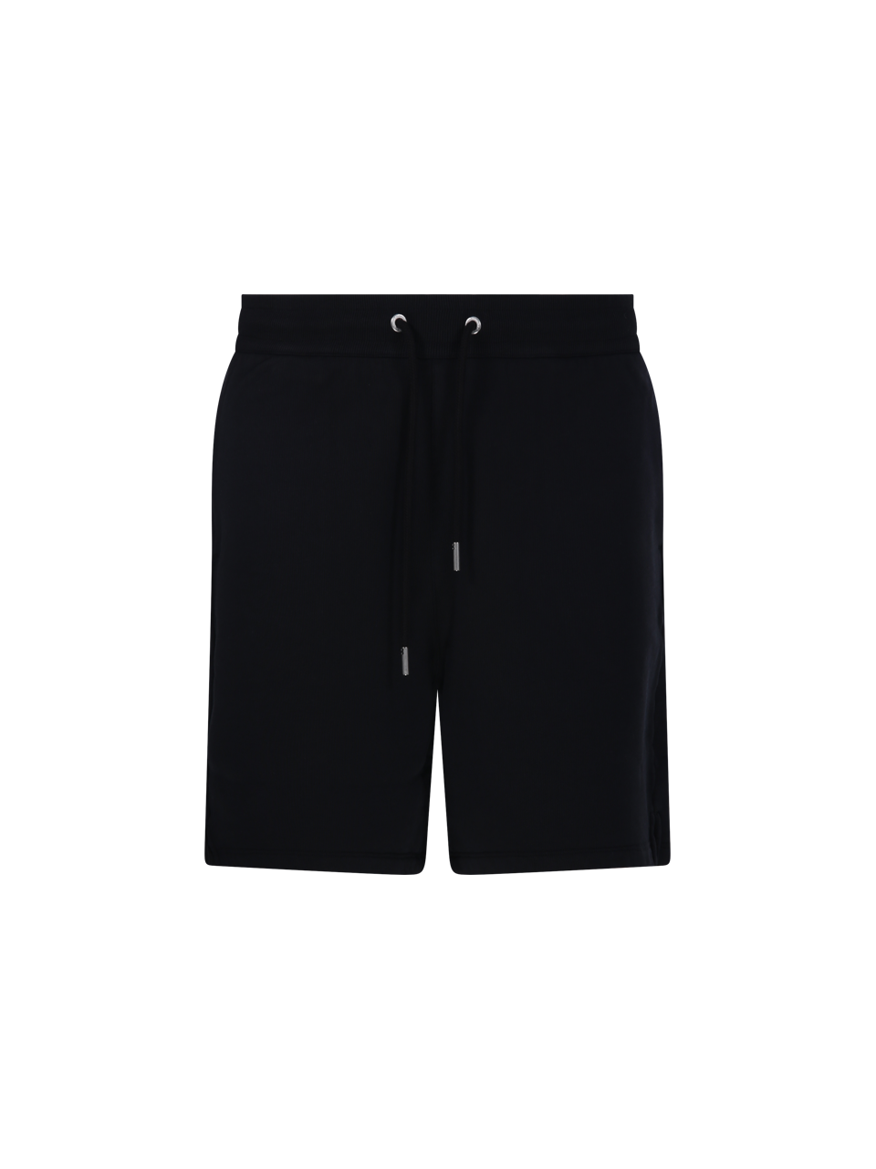 MEN AMI BLACK COTTON SHORTS WITH CONTRASTED AMI DE COEUR